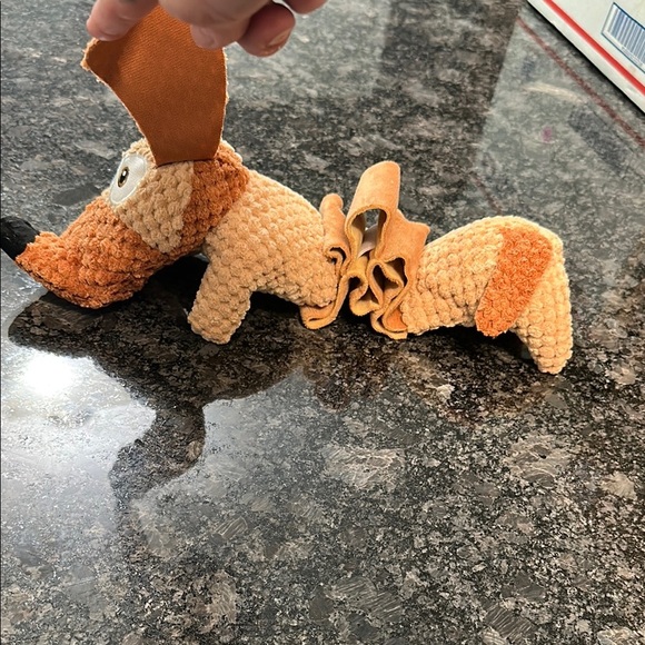 Plush Stretch Dog Toy - Brown and Black Weiner dog with Elastic Mid Section NWT - Picture 6 of 11